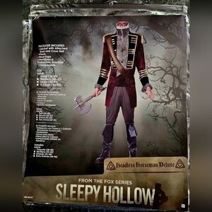 Sleepy Hollow Headless Horseman Costume w/Axe Size Adult Small